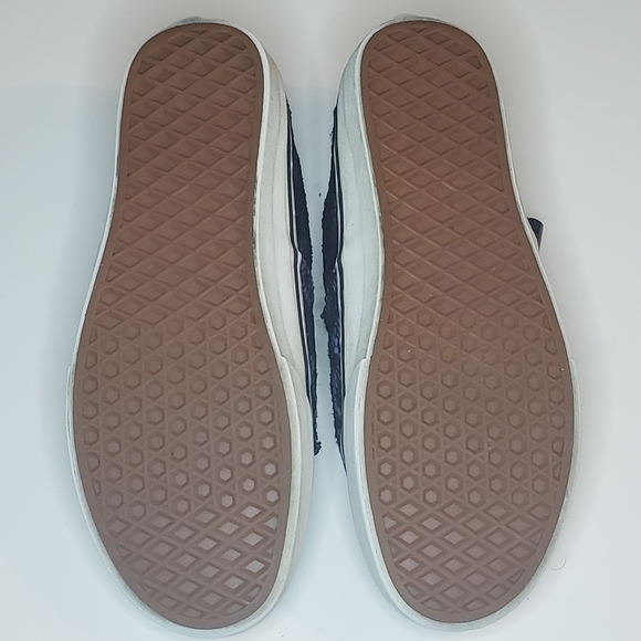 Vans Off The Wall unisex Purple w/ blk lace sneakers womens size 9 mens size 7.5 - Picture 8 of 9